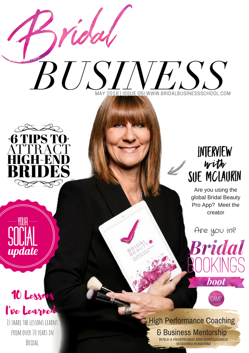 bridal business magazine, bridal beauty pro app, bridal makeup artist interview, bridal business